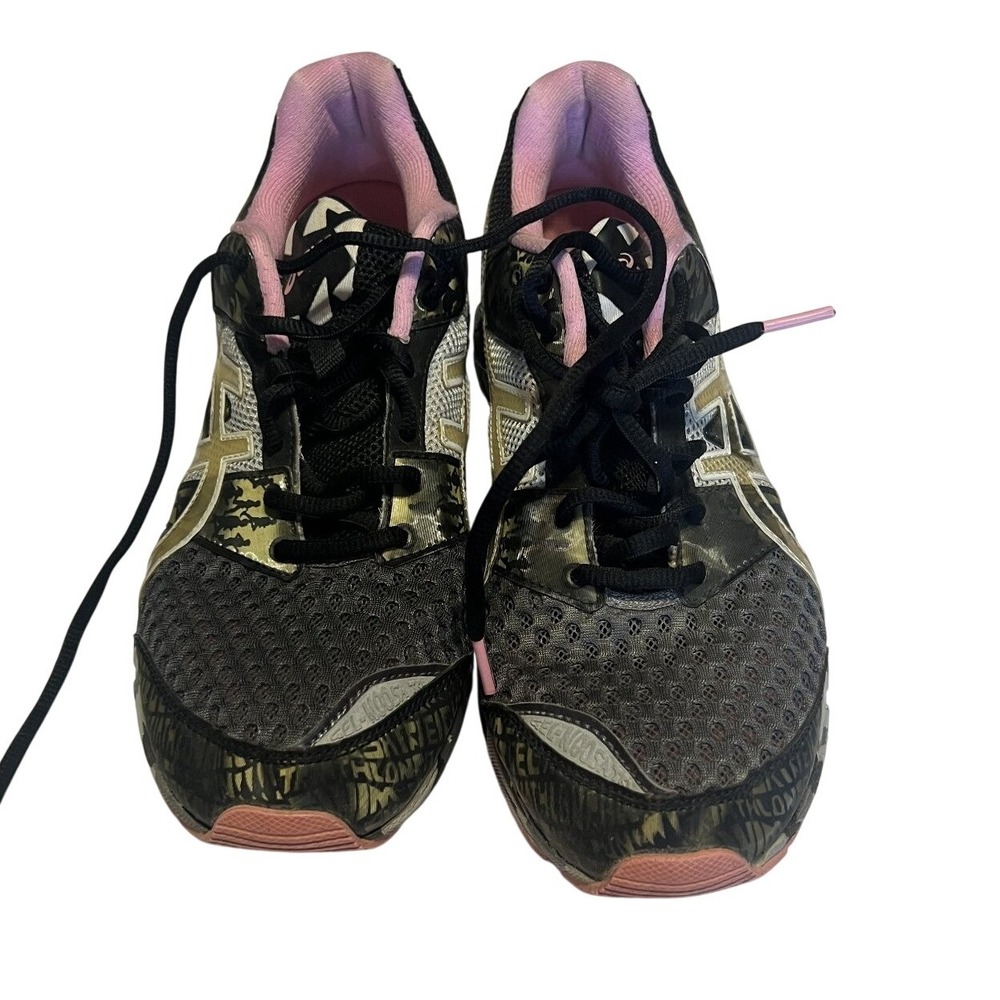 ASICS GEL-NOOSA TRI 8 Women's Athletic Shoes Black Pink Size‎ 10